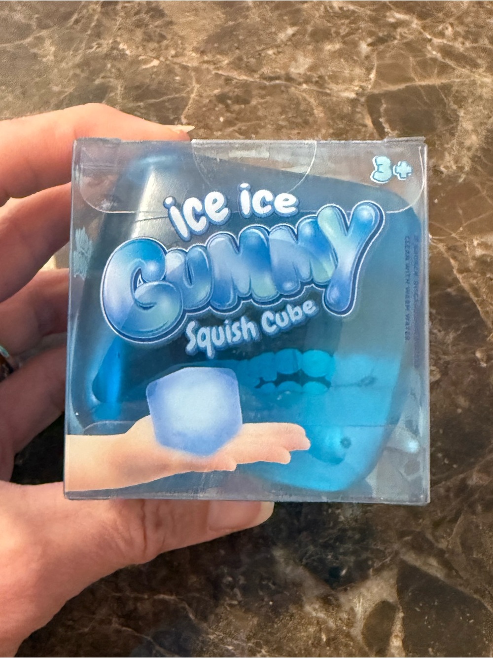 Ice Ice Gummy Squish Cube - Blue